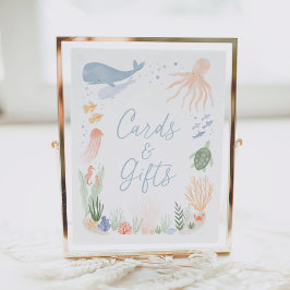 Poster Sob o Sinal de Cartões de Aniversário e Presentes