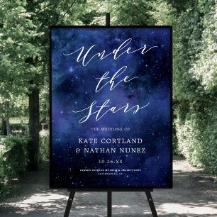 Poster Sob o Sinal de Casamento da Noite Espacial das Est