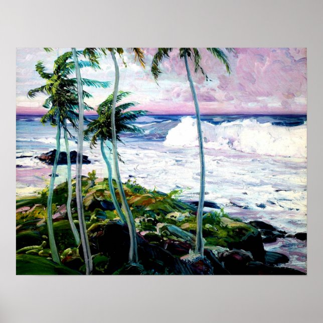 Poster Sob os ventos comerciais, Barbados (Frente)