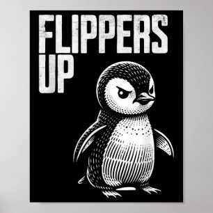 Poster Sobe A Resistência Aos Pinguins Sutil Anti-Protest