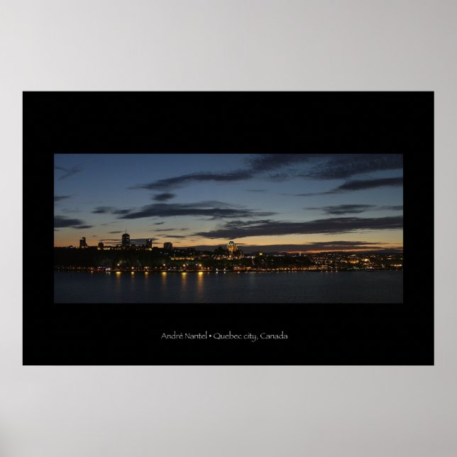 Poster sobre a cidade de Quebec (Frente)