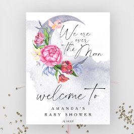 Poster Sobre a festa de boas-vindas da Lua Flores