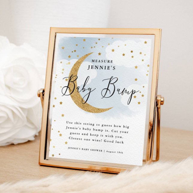 Poster Sobre a Lua Azul Meça o Jogo do Chá (Criador carregado)