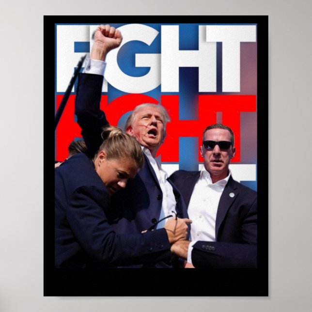 Poster Sobre A Luta Contra O Trump Pela América Trump Inv (Frente)