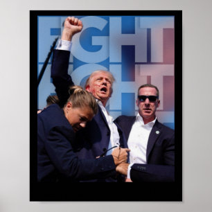 Poster Sobre A Luta Contra O Trump Pela América Trump Inv