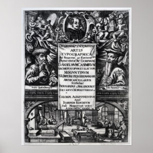 Póster "Sobre a origem e a história da tipografia"