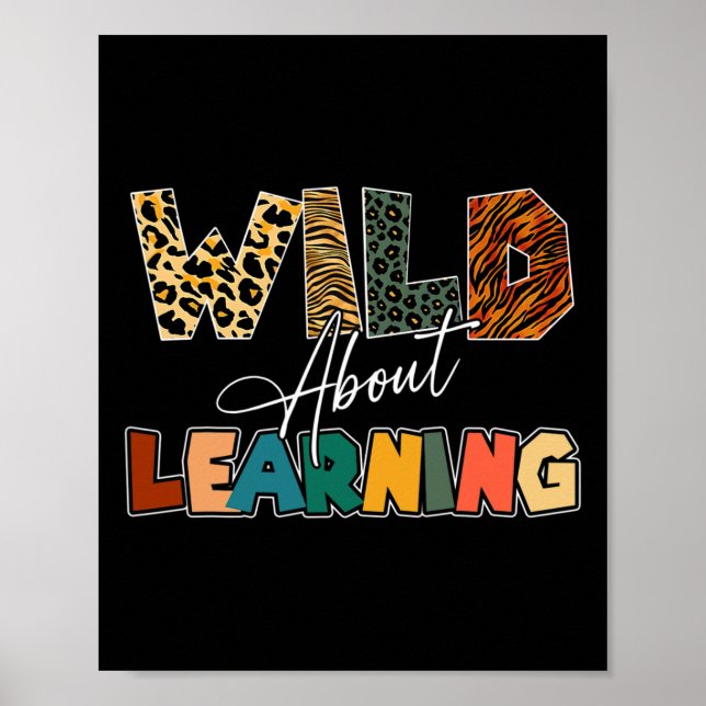 Poster Sobre Aprender Professor Leopard De Volta Ao Ensin (Frente)