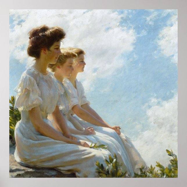 Poster Sobre as Alturas por Charles Courtney Curran (Frente)