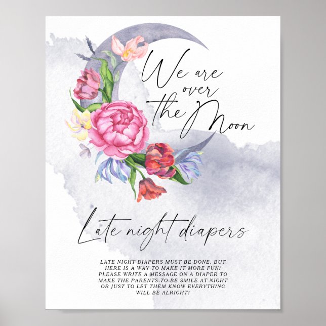 Poster Sobre as Flores da Lua O jogo das fraldas noturnas (Frente)