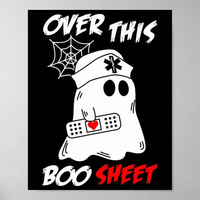 Poster Sobre Esta Enfermeira Fantasma De Boo Sheet (Frente)