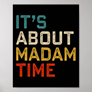 Poster Sobre Madame Time Kamala Harris 2024 Presidente Wo