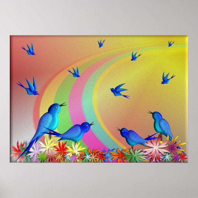 Póster Sobre O Arco-Íris.....Poster (Frente)