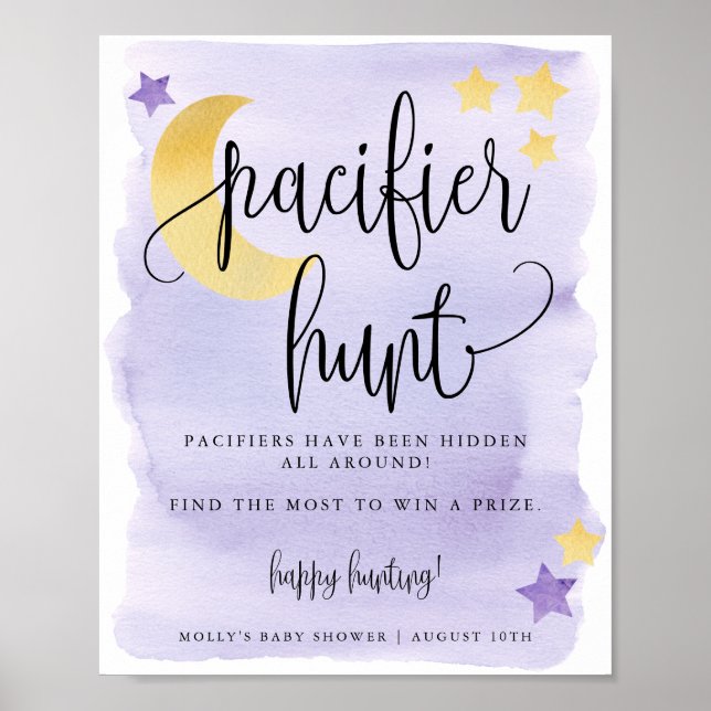 Poster Sobre o Jogo da Caça do Pacificador do Bebê Roxo d (Frente)