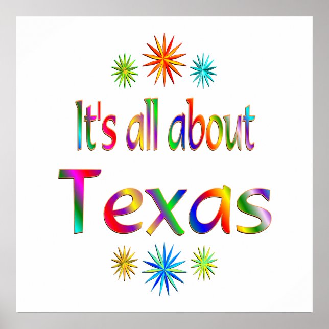 Póster Sobre o Texas (Frente)