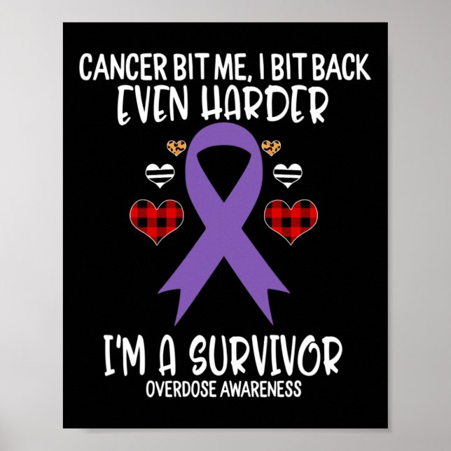 Poster Sobredosagem Eu sou mais forte que sou um Sobreviv (Frente)