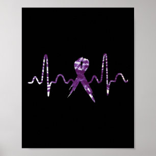 Poster Sobredosagem Tie Dye Sensibilização Roxo Batimento