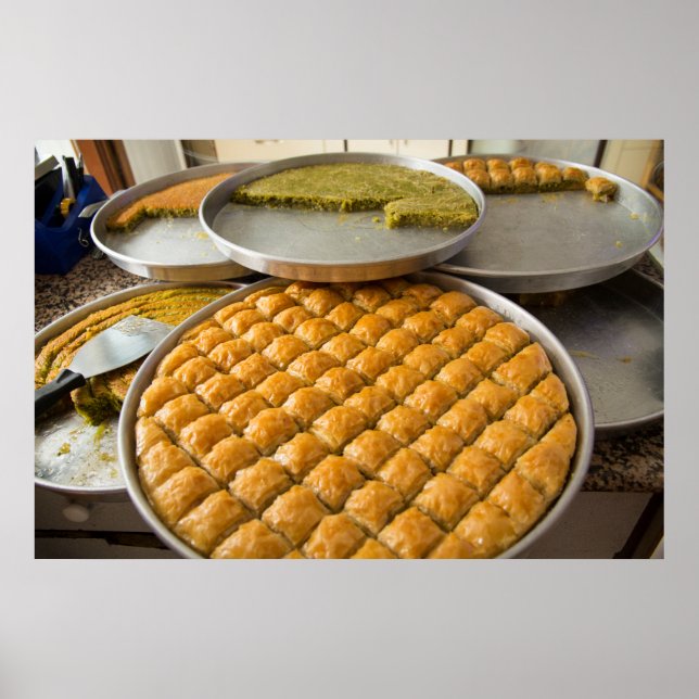 Poster Sobremesa Baklava No Mercado (Frente)