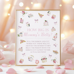 Poster Sobremesa Doce de Morango Como a Barriga da Mamãe 
