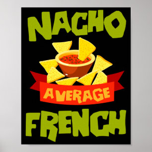 Poster Sobrenome engraçado de aniversário francês médio n