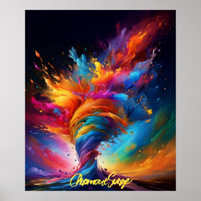 Poster "Sobretensão cromática" (Frente)