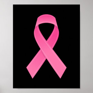 Poster Sobrevivência à Consciência do Cancer da Fita Rosa