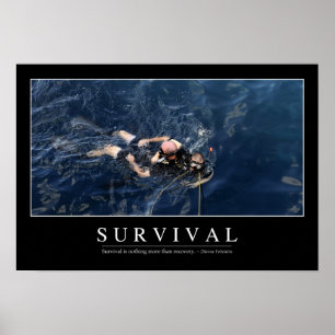 Póster Sobrevivência: Citações inspiradas 1