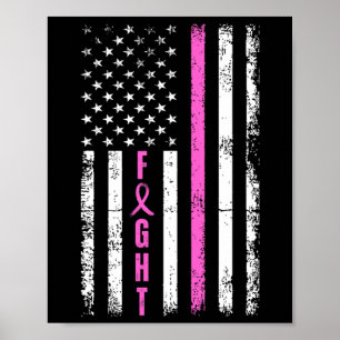 Poster Sobrevivência da Mama Cancer da Mama Americano Fla