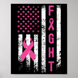 Poster Sobrevivência da Mama Cancer da Mama Americano Fla