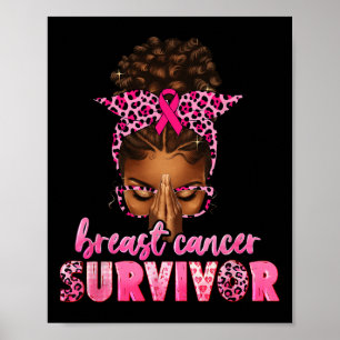 Poster Sobrevivência do Câncer da Mama Mulheres Negras Af