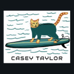 Poster Sobrevivência Tabby Cat Funny Cute CUSTOM Nursert<br><div class="desc">Espero que goste desta arte divertida! Adicione um nome ou seu próprio texto para personalizá-lo clicando em "personalizar" acima. Você também pode alterar o texto, a fonte, as cores e a cor de fundo. Selecione o tamanho do impressão usando o menu suspenso acima e você pode clicar no botão "editar...</div>