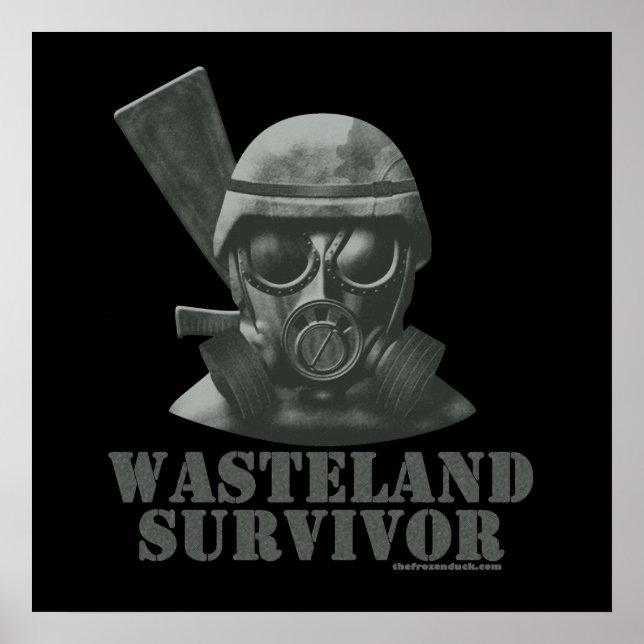 Póster Sobrevivência Wasteland (Frente)