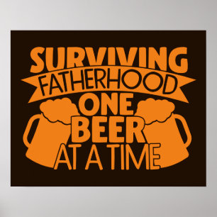 Poster Sobrevivendo À Fatria Uma Cerveja De Cada Vez