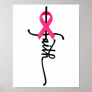 Poster Sobrevivente Cruzado Fita Rosa Cancer 2