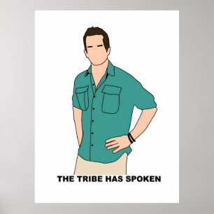 Poster Sobrevivente da CBS Jeff Provavelmente A Tribo Fal
