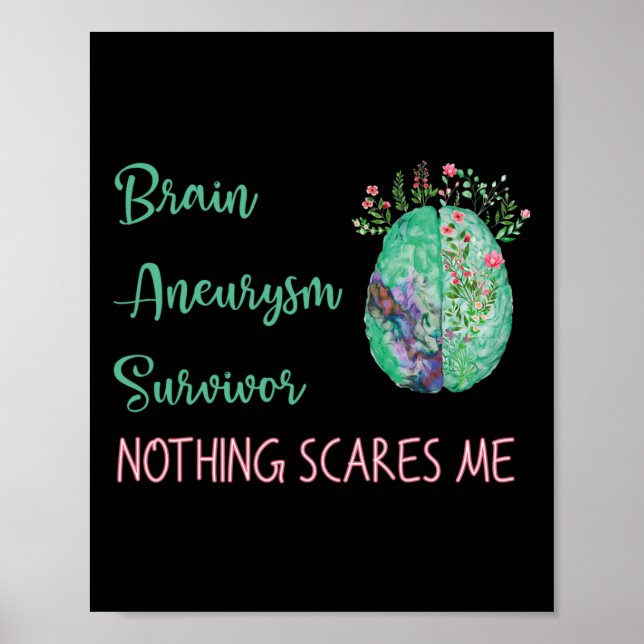 Poster Sobrevivente de Aneurisma Nada Me Assusta 1  (Frente)