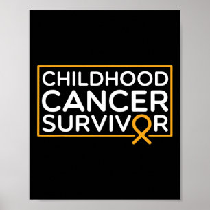 Poster Sobrevivente de Câncer Infantil Faixa de Câncer In