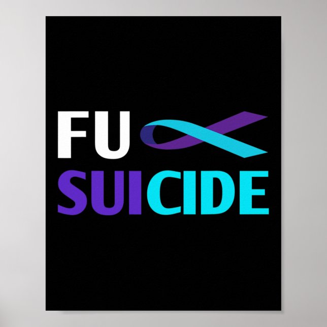 Poster Sobrevivente de suporte à conscientização suicida (Frente)