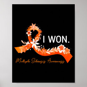 Poster Sobrevivente Eu Ganhei Fita Laranja Esclerose Múlt