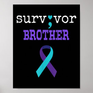 Poster Sobrevivente Irmão Semicolon Prove Suicídio