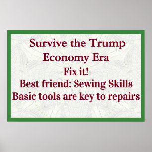 Poster Sobreviver à Economia de Trump Corrija