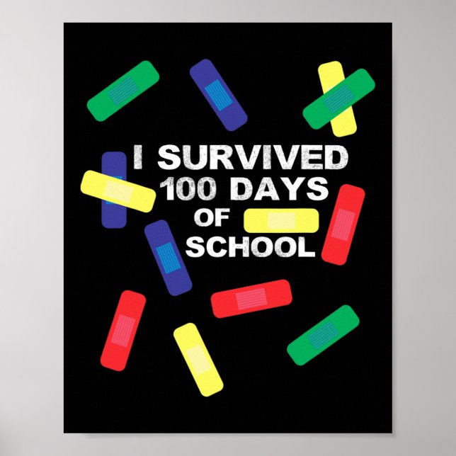 Poster Sobreviveram 100 Dias De Bandagem Escolar (Frente)