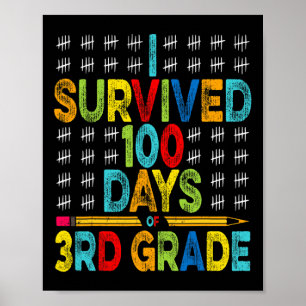 Poster Sobreviveram 100 Dias Do 3º Grau 100º Dia Da Escol