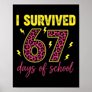 Poster Sobrevivi 67 Dias De Escola 100 Dias Seis Sete Br