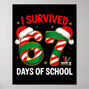 Poster Sobrevivi 67 Dias De Escola Engraçado Gen Natal