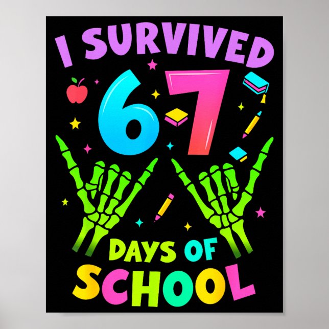 Poster Sobrevivi 67 Dias De Professores Da Escola Criança (Frente)