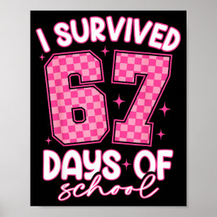 Poster Sobrevivi a 67 Dias de Aula Meme Engraçado Profess
