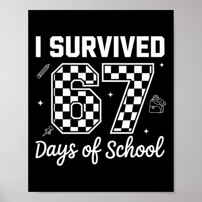 Poster Sobrevivi a 67 Dias De Professores Escolares Crian (Frente)