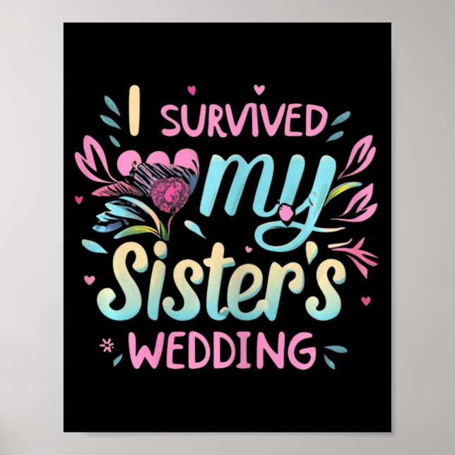 Poster Sobrevivi à Irmã Bonita de Casamento da Minha Irmã (Frente)