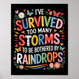 Poster Sobrevivi a Muitas Tempestades Para Ser Perturbado