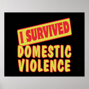 PÓSTER SOBREVIVI À VIOLÊNCIA DOMÉSTICA